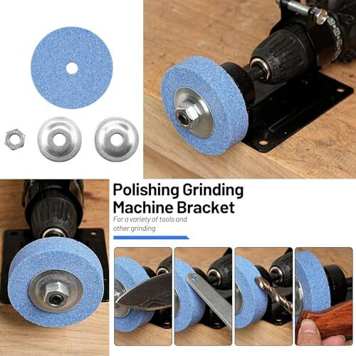 Aasons 13Mm/10Mm Universal Electric Drill To Sander/Grinder Conversion Kit Cutting Seat Machine Bracket | Polishing Grinding Stand Base Grinder Holder Metal Sharpening Adapter | Collar Size 38-43Mm