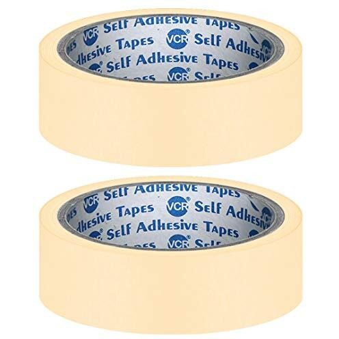 Vcr Masking Tape - 20 Meters In Length 24Mm / 1" Width - 2 Rolls Per Pack - Easy Tear Tape, Best For Carpenter, Labelling, Painting And Leaves No Residue After A Peel.