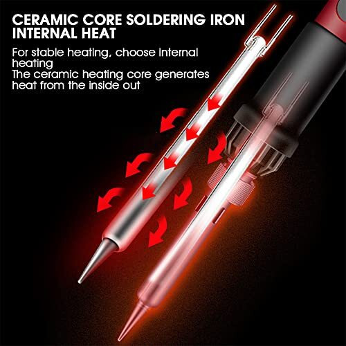 Serplex Soldering Iron Kit Set Soldering Iron 60 Watt Original 220V Soldering Kit Set Temperature Adjustable Soldering Iron Bit Set With Lcd Digital Display Electric Soldering Iron 5 Soldering Tips