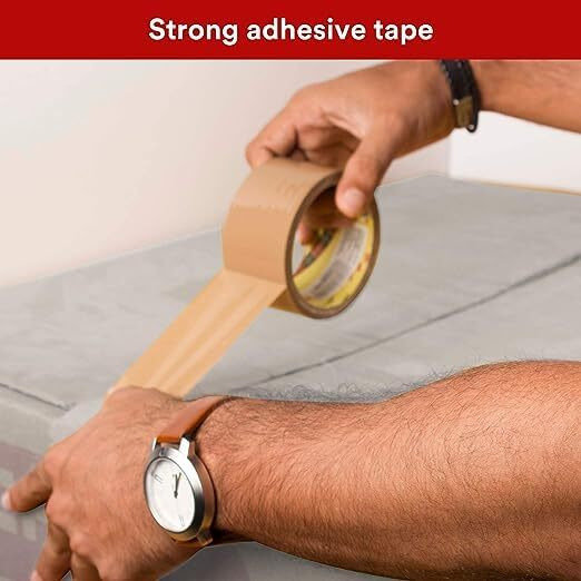 Heavix Bopp Packaging & Crafting Brown Tape For Office, Industries, Diy & House Decoration | Size 48Mm (2Inch) X 50 Meter | Pack Of 6