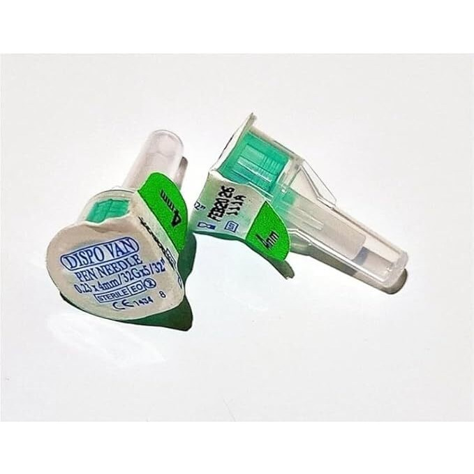 Dispovan Pen Needle 32G Universally Usable With All Pens, Dispovan Needle Pen Needle (Multicolor) Pack Of 50
