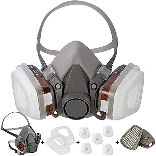 Mtroyaldia Reusable Half Face Cover - 6200 Half Respirator Face CoverFor Paint, Dust And Formaldehyde, Sanding, Polishing, Spraying,Against Dust, Chemicals