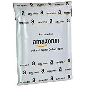Securement Plastic Amazon Branded Economy Non-Pod Poly Bags (Without Pod Jacket) -6 X 8 Inches (100 Pcs), Grey