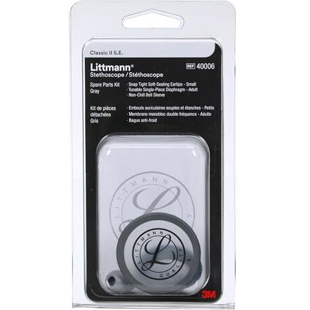 3M Littmann Stethoscope Spare Parts Kit, Classic Ii S.E., Grey, 40006