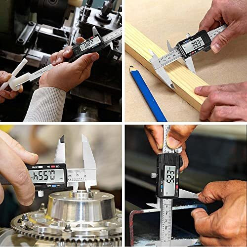 Zhart Vernier Caliper Digital 150 Mm / 6" Video Display Measurement Tool With Mm Inch Conversion And Inside Outside Depth And Step Measuring Feature