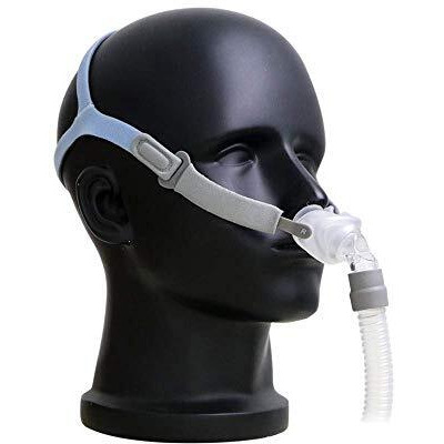 Bmcmedical P2 Light Sleep Nasal Pillows Mask For Cpap Medical Machines, 1 Piece, Grey And Blue