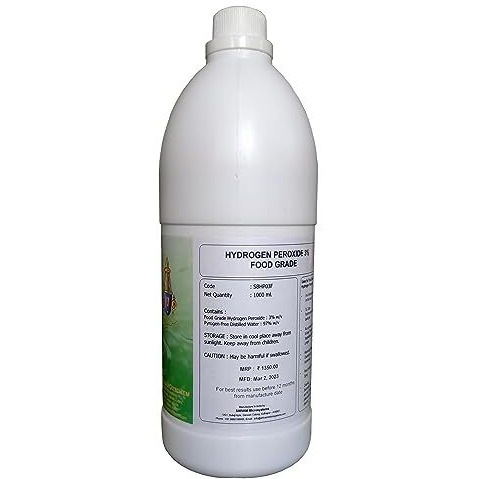 Sri-Balaji Oxychem Food Grade Hydrogen Peroxide (3%, 1 L)