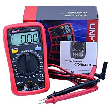 Uni-T Ut33D+ Reliable Digital Multimeter, Palm-Sized, With Non-Contact Voltage Detection, For The Field Engineers