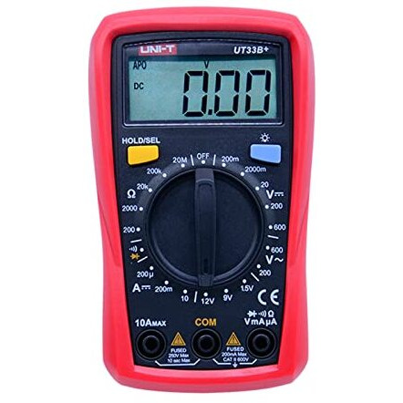 Uni-T Ut33D+ Reliable Digital Multimeter, Palm-Sized, With Non-Contact Voltage Detection, For The Field Engineers