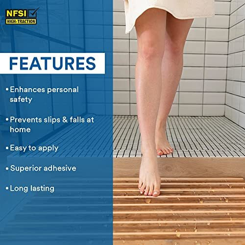 3M Anti Skid Tape With Primer 10Ml, Heavy Duty Transparent Adhesive Tape For Bathrooms, Kitchen, Bathtubs, Prevent Slip & Falls, Easy To Apply, Long Lasting, Skid Resistant (2.5Cmx3.6M, Wet Areas)