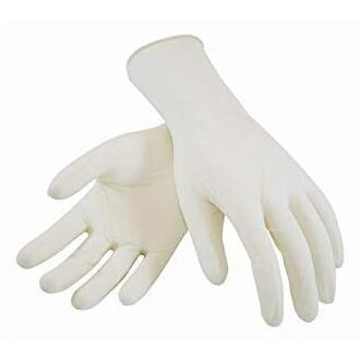 Surgicare Sterile Rubber Hand Gloves (Off-White, Size 7)