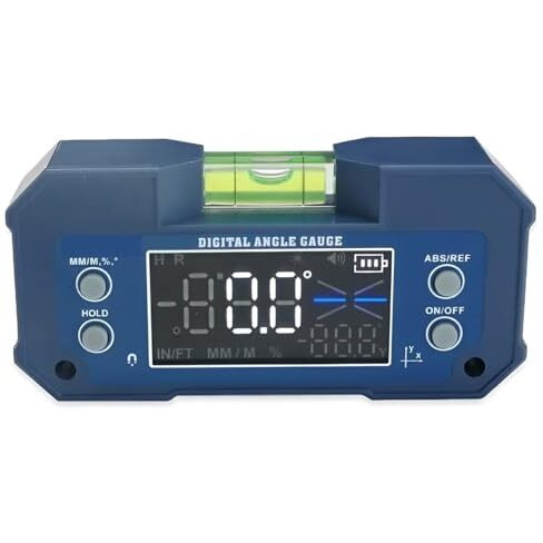 Xpr3Ss 400Mah Rechargeable Mini Digital Protractor Inclinometer Compact Digital Angle Finder Level Dual Axis Angular Measurer Digital Meter