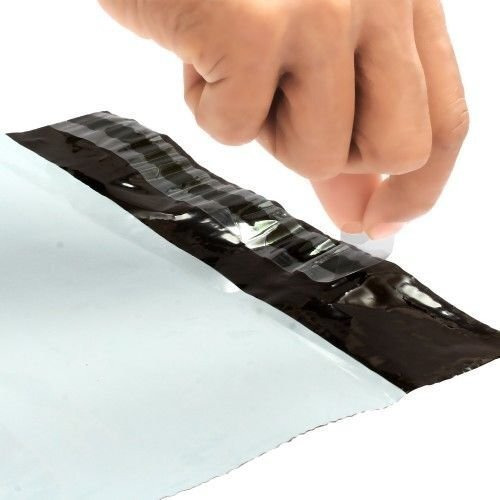 Securement 10 X 12 Inch Tamper Proof Plastic Courier Bags Envelopes 60 Micron With Pod Pouch (50 Quantity)