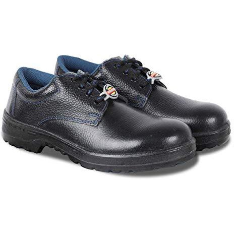 Liberty Warrior 98-01-Ssba Safety Shoes For Men Industrial, Steel Toe, Genuine Leather, Black, Sizes-5Uk-12Uk