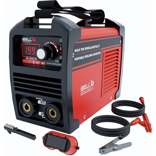 Ibell 200-89 Inverter Arc Welding Machine 200A | Portable Igbt Welder With Hot Start & Anti-Stick | 220V 15% | Supports 1-4Mm Electrodes | Compact Welding Machine For Home & Professional Use