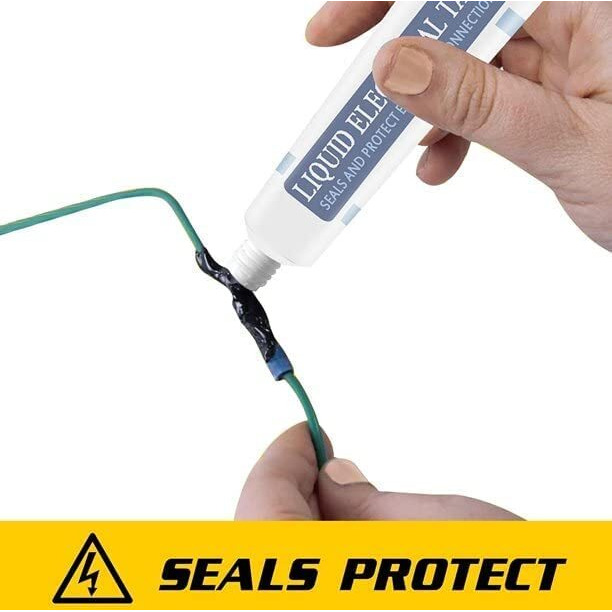 Waterproof Insulation Glue Tape For Wire & Cable Repair Pate Temperature Resistance, Electronic Sealant Insulating Anti Uv Fast Dry Glue For Office Industrial Use, Liquid Electrical Tape Black.