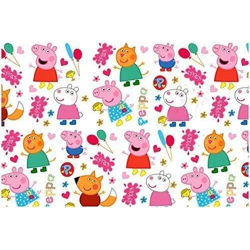 Accuprints Gift Wrapping Paper Pack Of 5 | Design Peppa Pig |Size 20 X 30 Inch