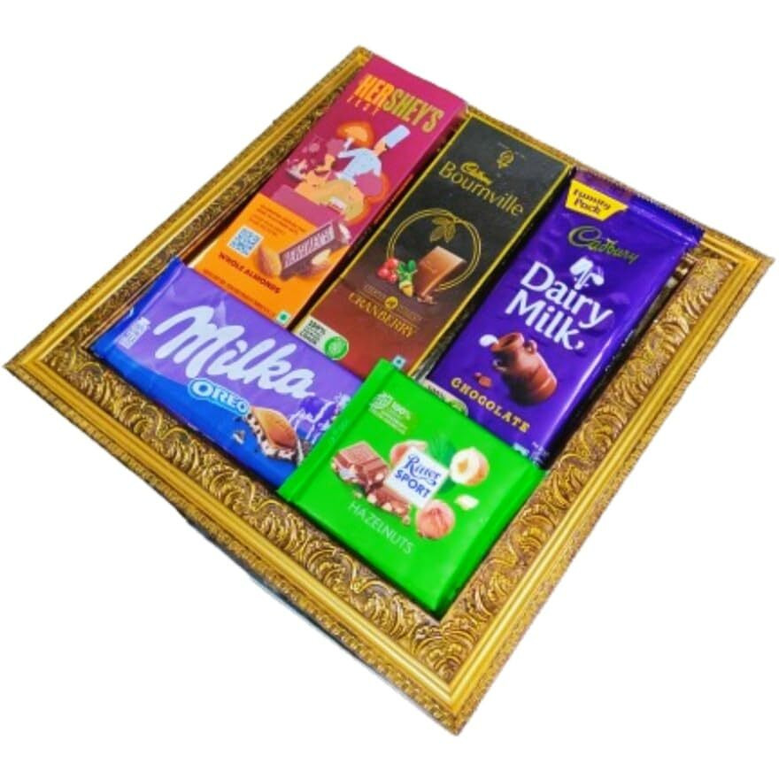 Food Library The Magic Of Nature Birthday/Anniversary/Rakhi/Christmas/Valentines/Diwali/Bhai Dooj/Corporate Chocolate Gift Hamper (All Time Favourite),500 Grams