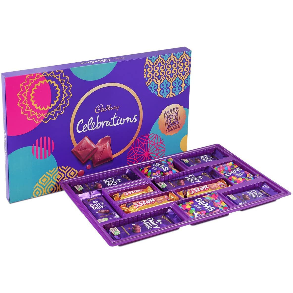 Gifts World Rakhi With Celebrations Assorted Chocolate Gift Pack Gift For Your Loved Ones With Chocolates | Set Of 2 Rakhi + Gift Pack | Special For Rakshabandhan | Rakhi Chocolate Gift For Brother | Rakhi With Chocolate Hamper