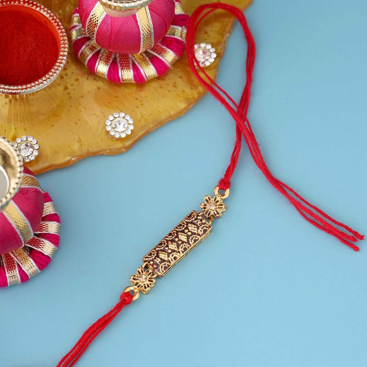 Antique Floral Designer Rakhi
