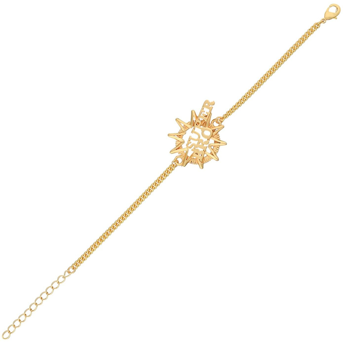 Voylla Super Bro Fabulous Rakhi Bracelet In Gold Tone|Rakhi For Brother|