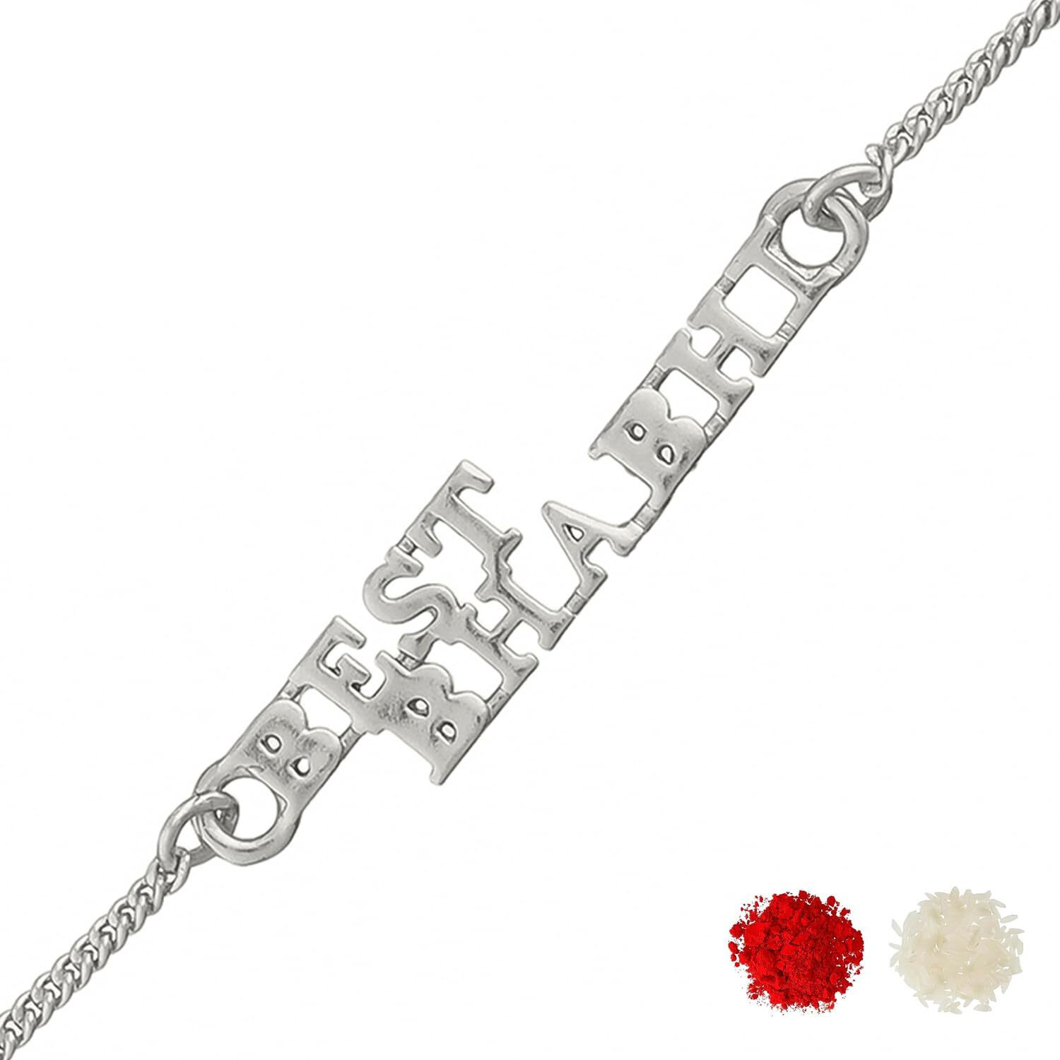 Voylla Best Bhabhi Rakhi Bracelet In Brass Tone|Lumba Rakhi For Bhabhi|Rakhi For Bhabhi|
