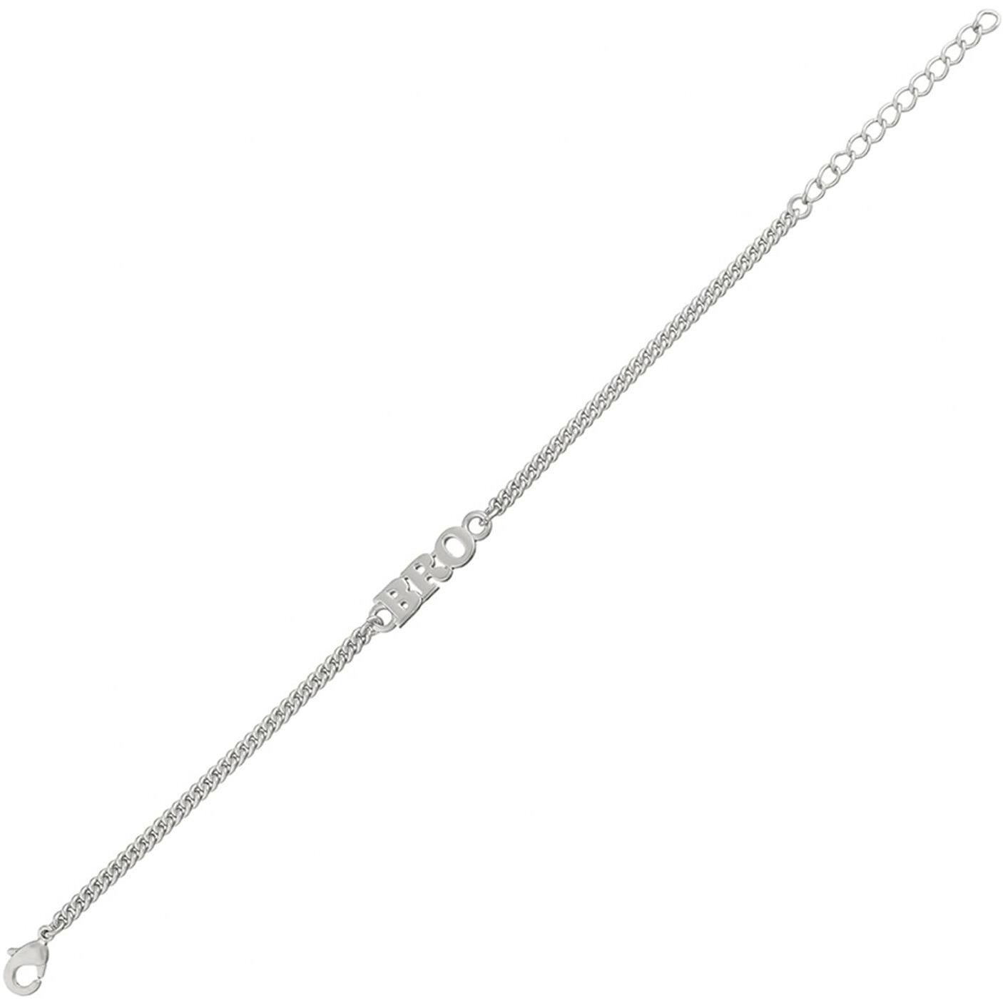 Voylla Silver Tone Fashionable Bro Bracelet Rakhi With Roli Chawal Pack -Rakhi For Brother