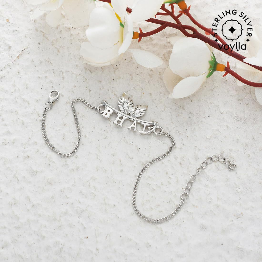 Voylla Stunning Silver Bhai Rakhi