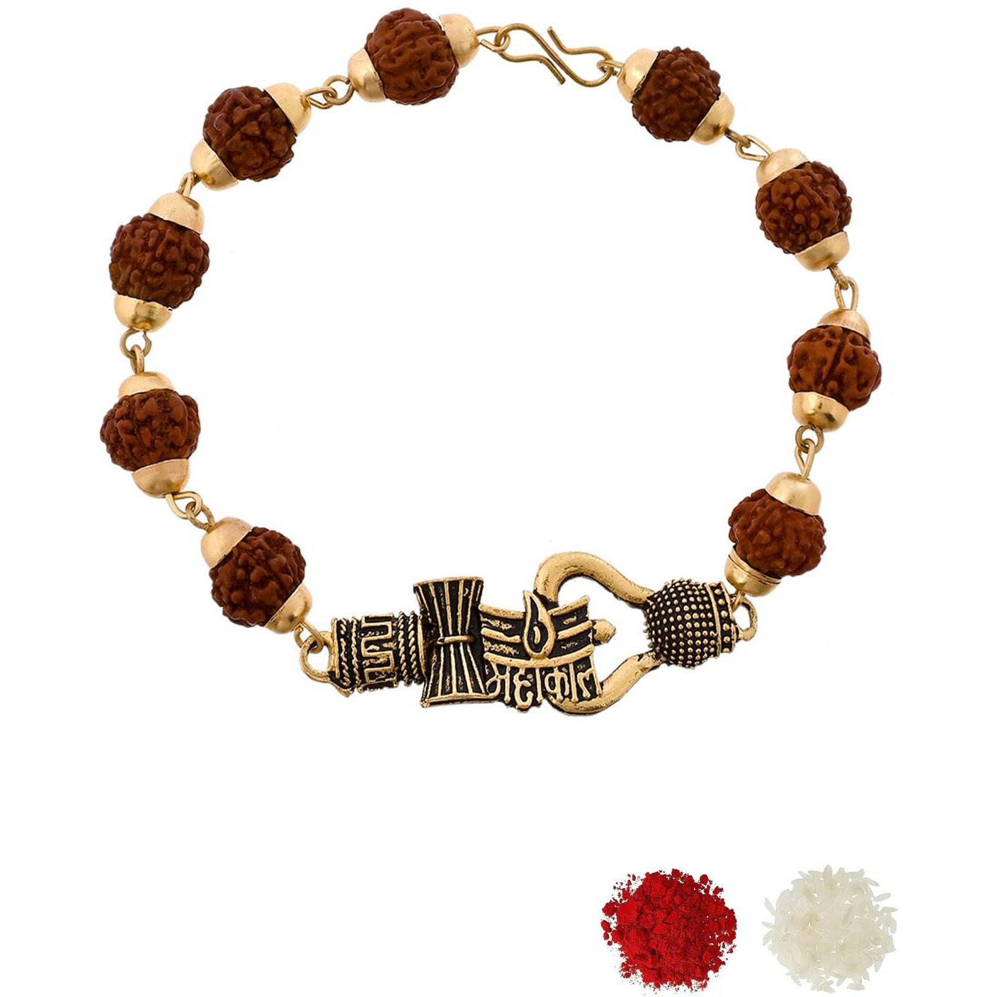 Voylla Lord Shiva Motifs Rudraksha Rakhi|Rakhi For Brother|