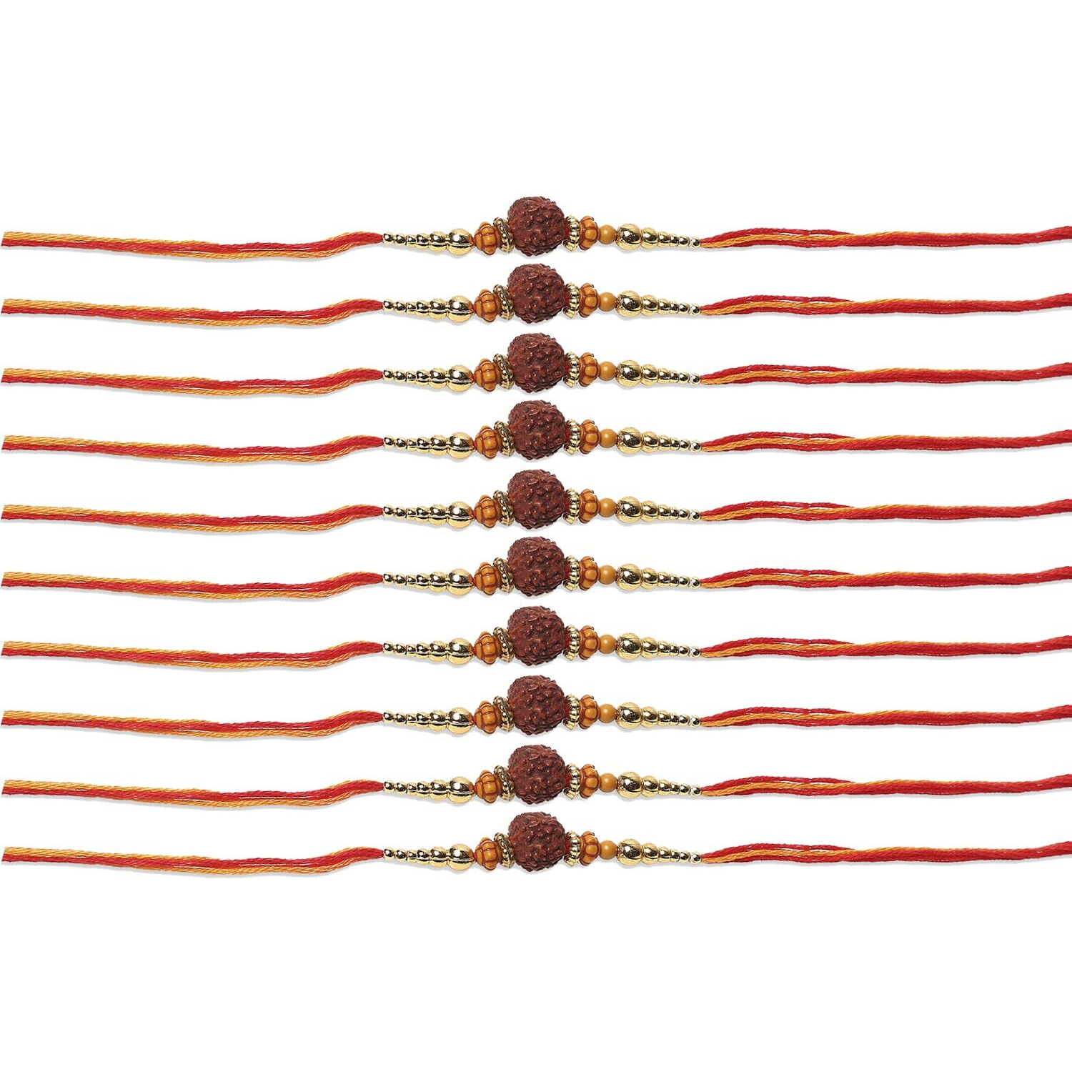 Young & Forever Gift Combo Of Rakhi Set For Men Rakhi For Brother Rakhi Set Rakhi Combo Bhaiya Rakhi Combo Rakhi Set Of 10 Rudraksha Rakhi