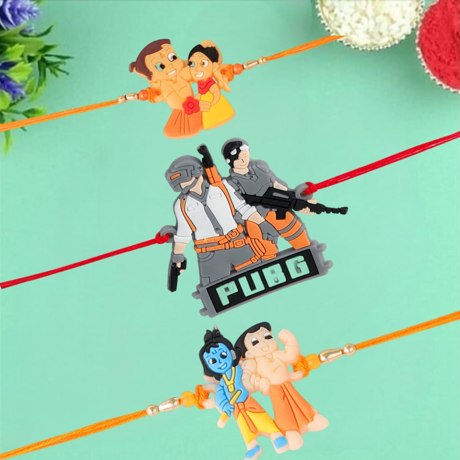Fashion Frill Rakhi For Brother Bhaiya Kids Set Of 3 Cartoon Bheem Krishna Rakshabandhan Rakhi For Brother Men Bhaiya Kids Rakhi Combo