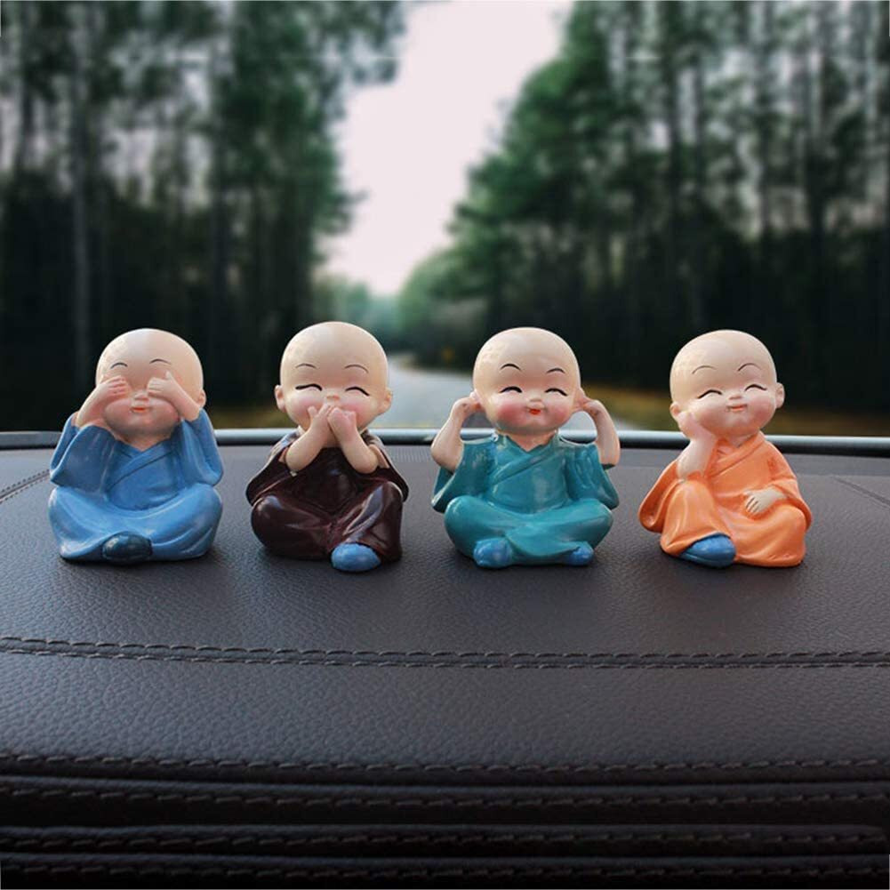 Great Art Rakhi Gifts For Brother Combo Set Rakshabandhan Gift For Brother Monk Buddha Showpiece Gift Hamper 3 Rakhi Set Roli Chawal With Best Wishes Greeting Card For Brother