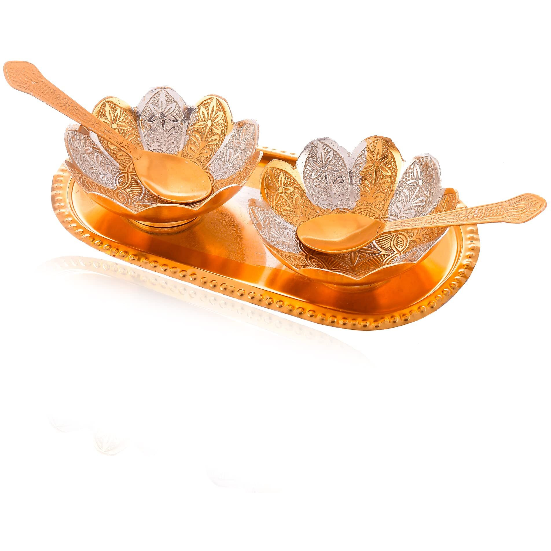 Yalambar Rakhi Gift For Brother | Rakhi With German Silver Bowl Set With Velvet Box Set With Red Velvet Box (Rakh2023 Rakhi Set With Bowl Set)-B202Rakh2023Brakh20231Rakh2023
