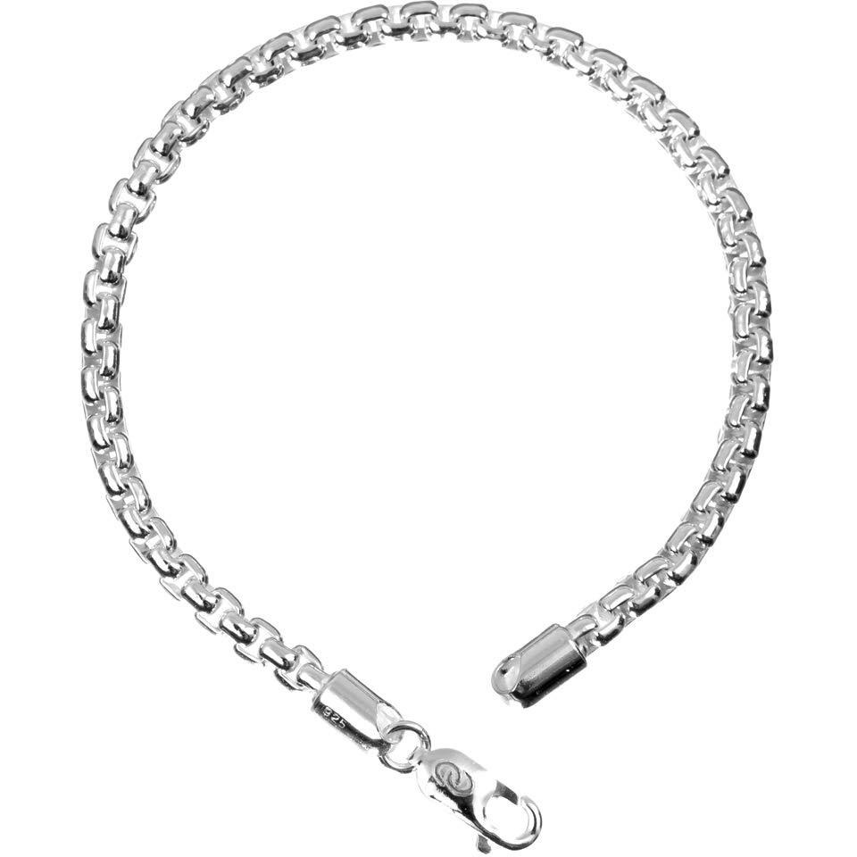 Clara Anti-Tarnish 92.5 Sterling Silver Bracelet, Rakhi For Bhai Brother | 8 Inch |Gift For Men & Boys | With Certificate Of Authenticity And 925 Stamp