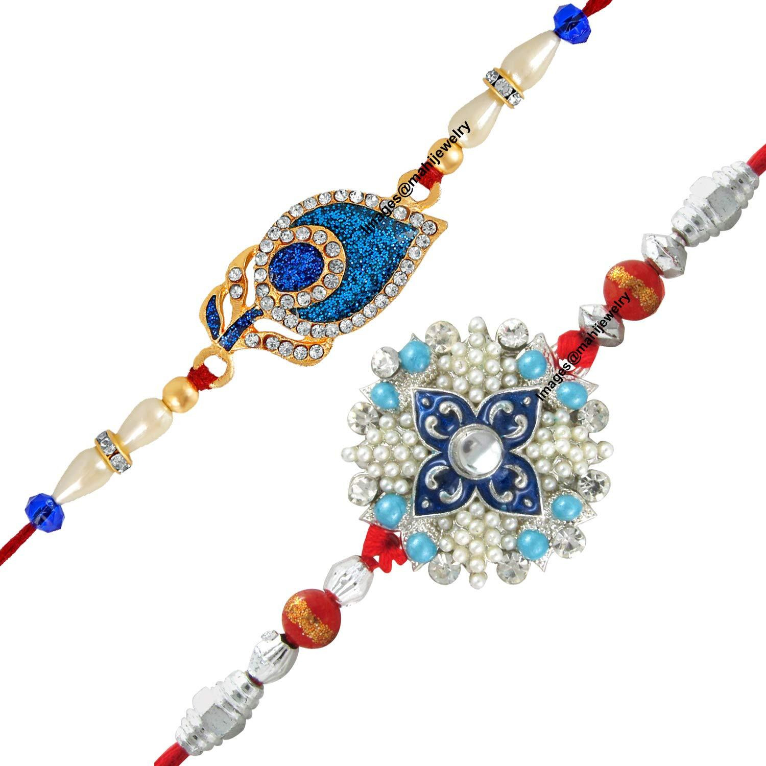 Mahi Multi Strand Bracelet For Men (Blue) (Rco1104972M)