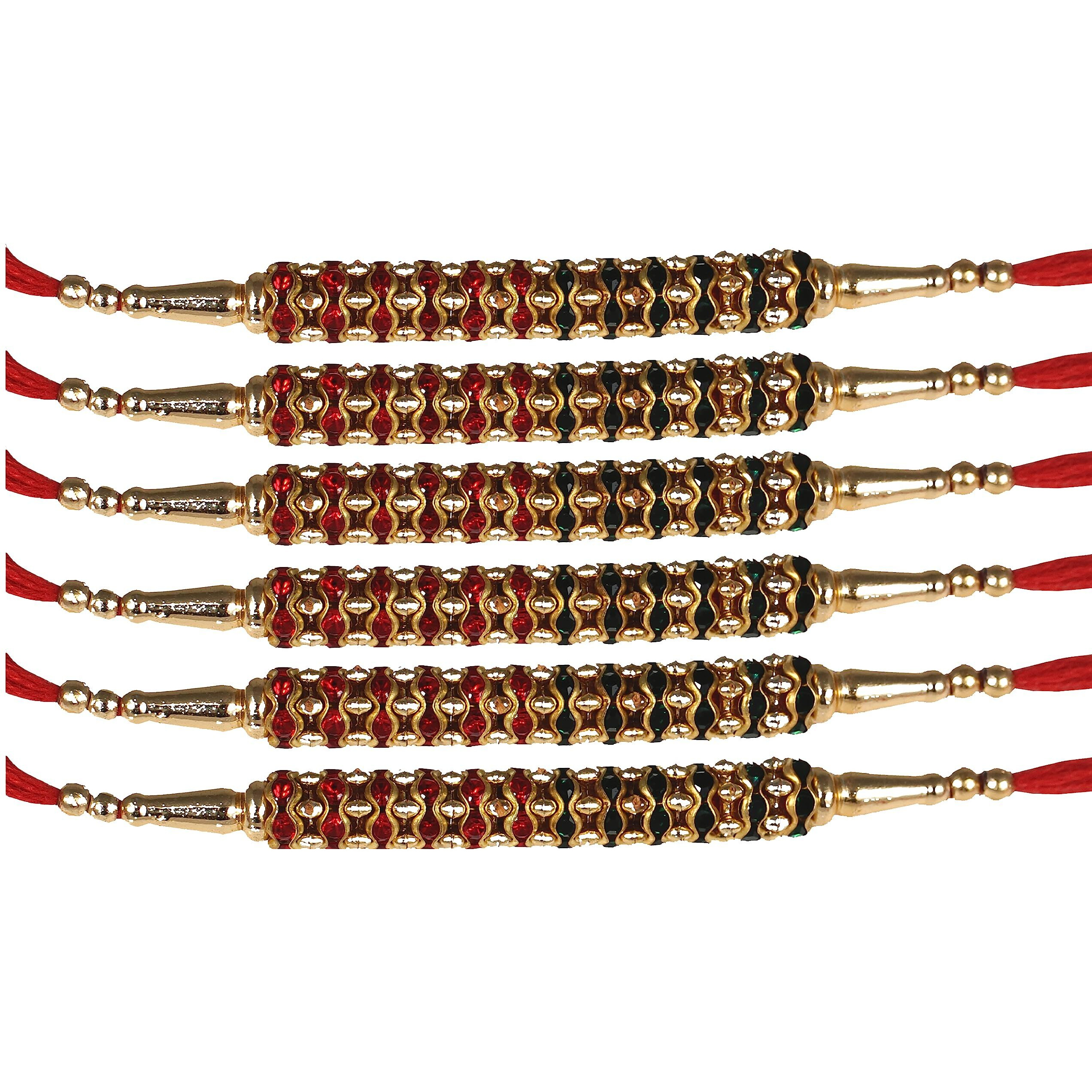 Kartik Rakhi For Brother || Bhaiya Bhabhi Combo Bracelet || Designer Rakhi || Rakshabandhan Special || Pack Of 6