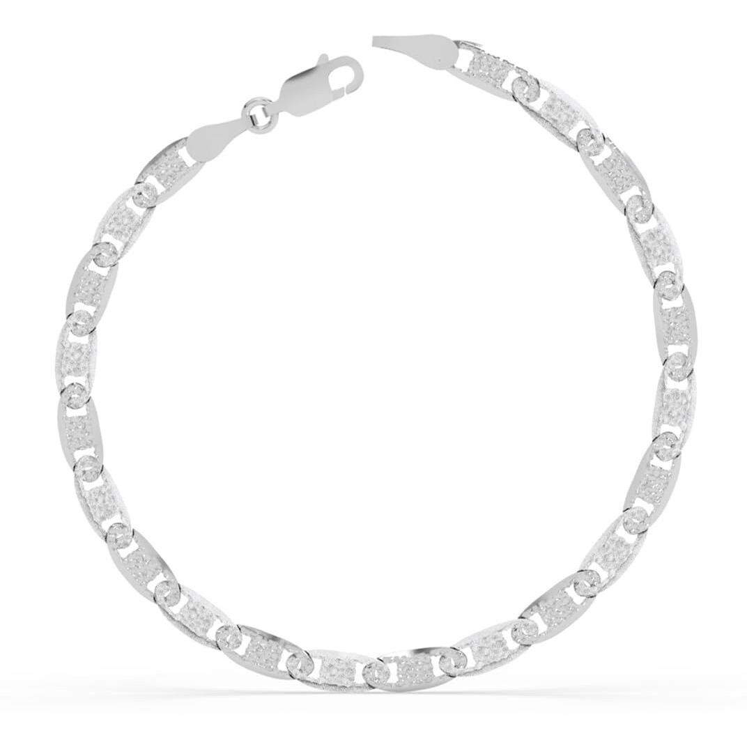 Clara Pure 925 Sterling Silver Designer Men Bracelet, Rakhi For Bhai Brother | 8 Inches |Gift For Men And Boys| With Certificate Of Authenticity And 925 Stamp