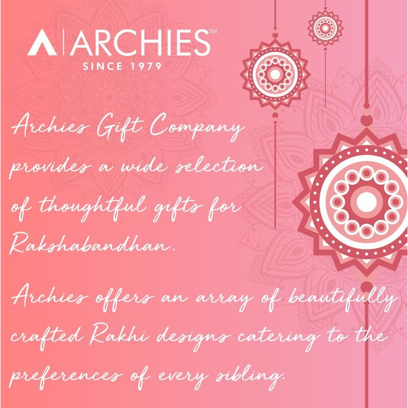 Archies Rakhi Collection For Rakshabandhan | Rakhi For Brother | Rakhi For Bhaiya And Bhabhi | Rakhi Combo Gift Hamper (Aspire-Modern Style Rakhi Combo)