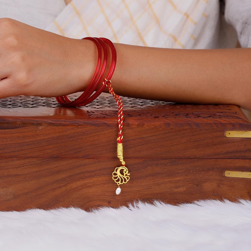 Giva Peacock Lumba Rakhi | Gifts For Men And Boys | With Certificate Of Authenticity And 925 Stamp | 6 Months Warranty*