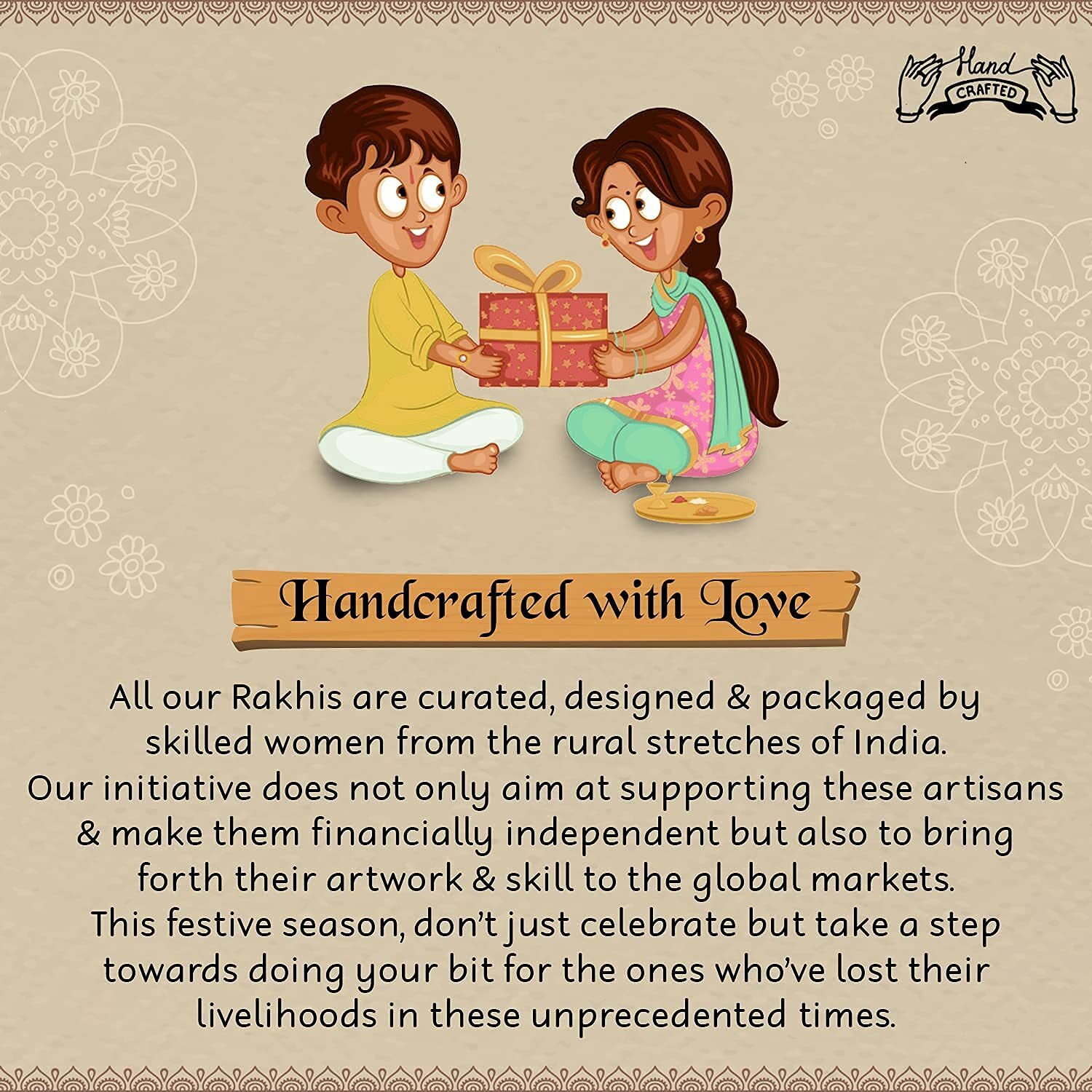 I Jewels Gold Plated Designer Stone Studded Lion Rakhi Bracelet With Roli Chawal & Rakshabandhan Card For Men/Brother/Bhaiya (R760)