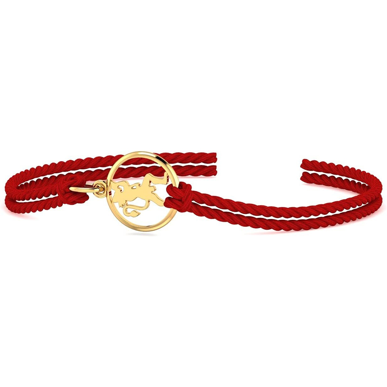 Kuberbox 18K Hanuman Gold Rakhi Cum Pendant For Brother Raksha Bandhan Gift For Brother Premium Packaging Bis Hallmarked