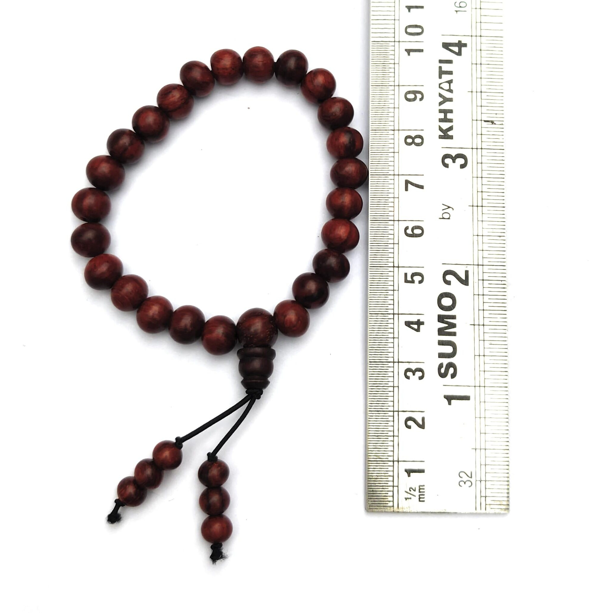 Apnisanskriti Premium Red Chandan Rakhi Bracelet With Elastic For Men And Women (Free Size, Aaa Quality)