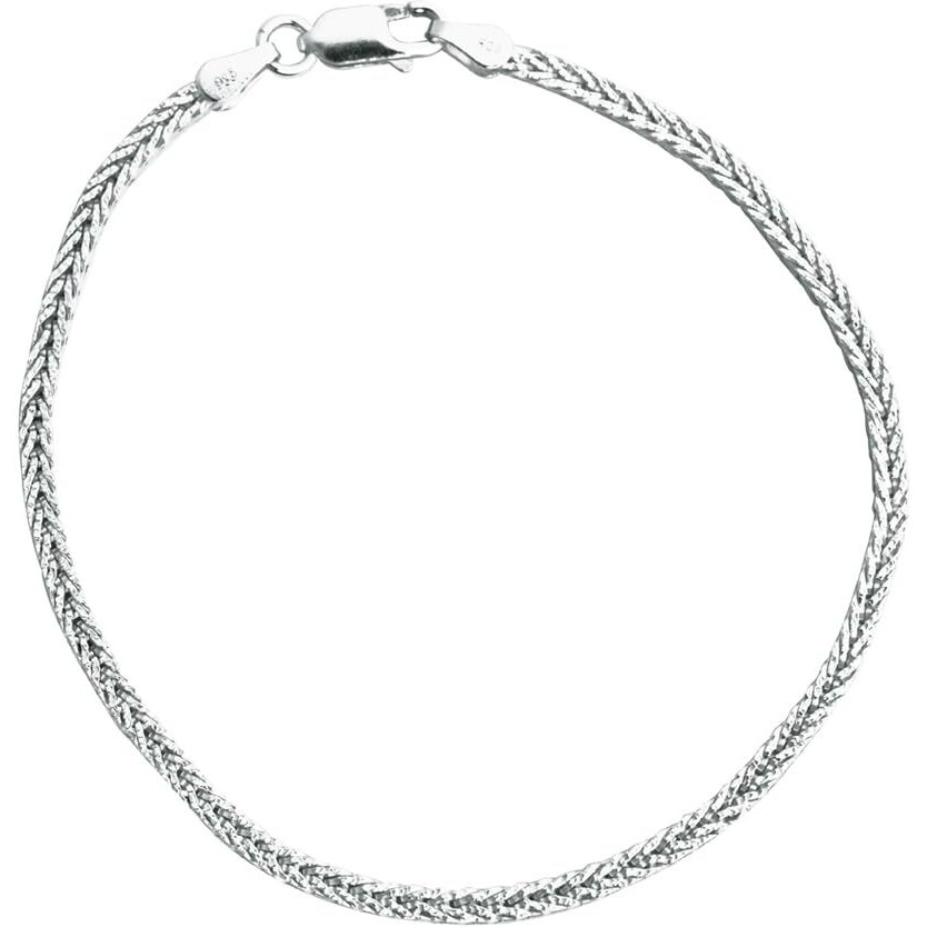 Clara Pure 925 Sterling Silver Byzantine Men Bracelet, Rakhi For Bhai Brother | 8 Inches | Gift For Men And Boys| With Certificate Of Authenticity And 925 Stamp