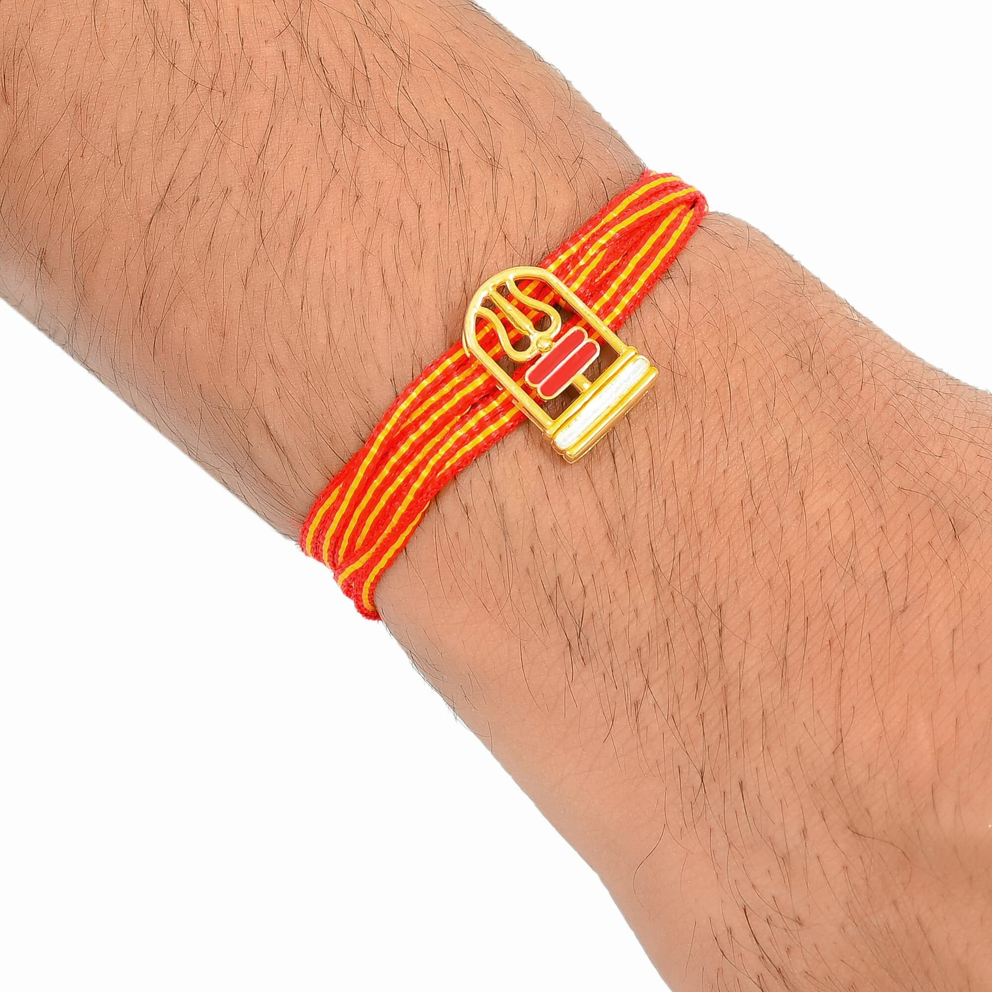 I Juels  Live The Emotions 925 Sterling Silver Shiv Trishul Silver Rakhi For Brother. 3-In-1 Silver Rakhi/Bracelet/Pendant For Men And Women.