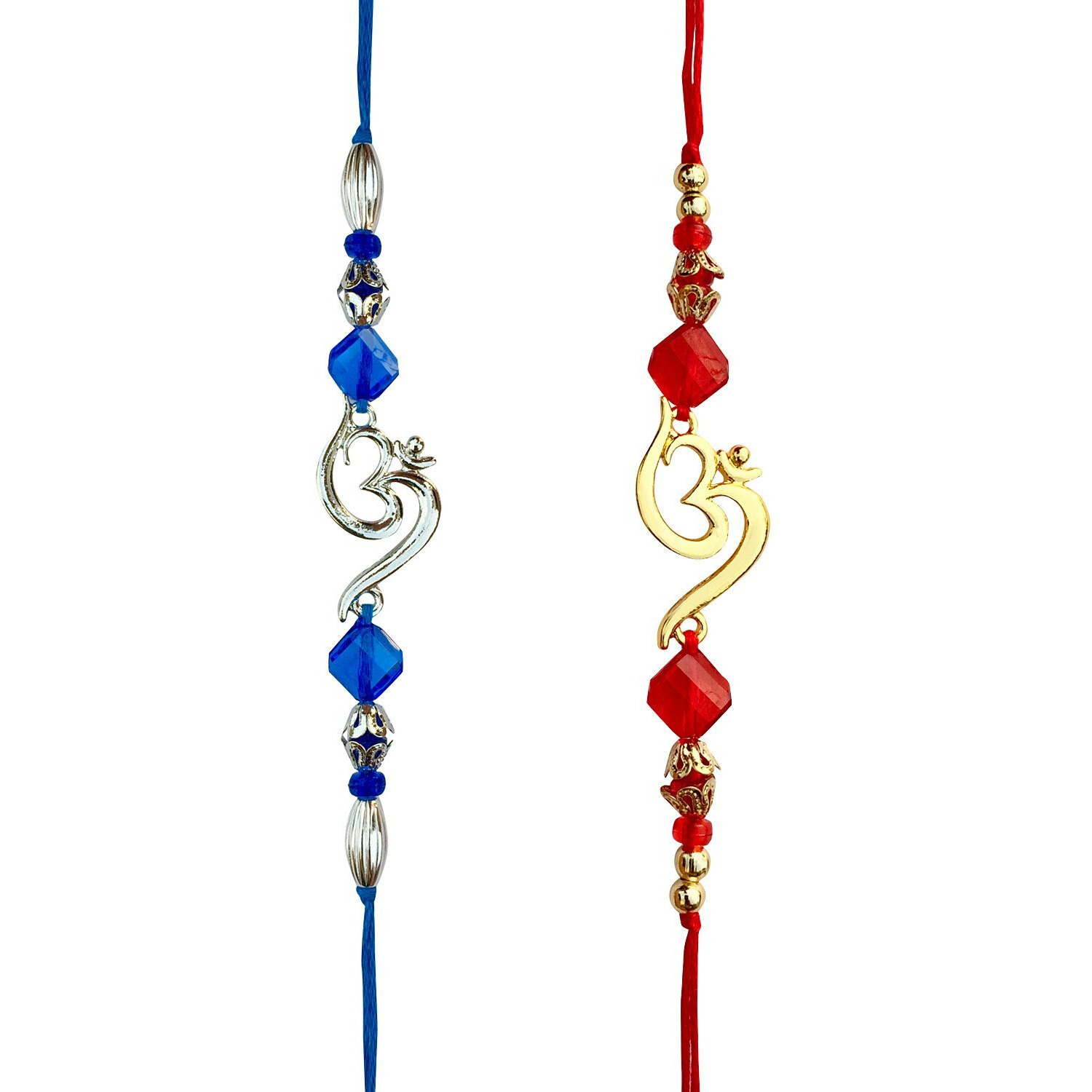 Fure Combo Of Om Beads Rakhi For Brothers