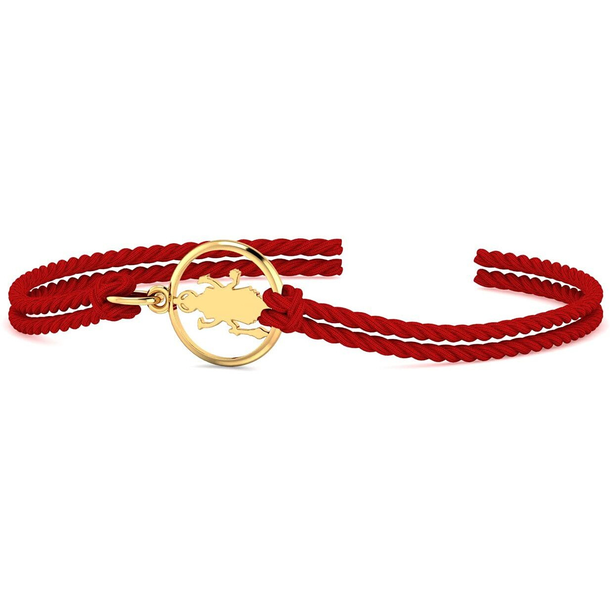 Kuberbox 14K Vishnu Gold Rakhi Cum Pendant For Brother Raksha Bandhan Gift For Brother Premium Packaging Bis Hallmarked