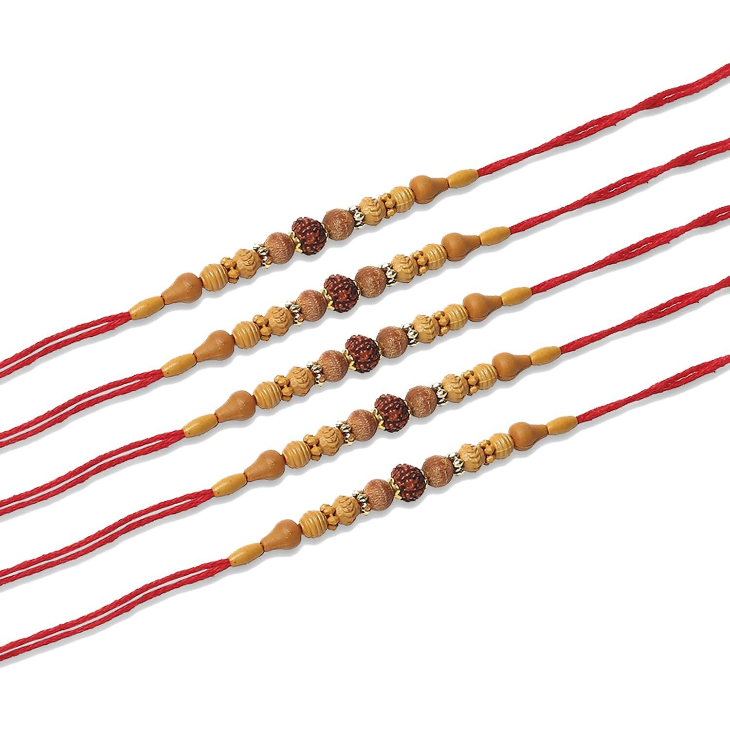 Young & Forever Gift Combo Of Rakhi Set For Men Rakhi For Brother Rakhi Set Rakhi Combo Bhaiya Rakhi Combo Rakhi Set Of 5 Rudraksha Chandan Sandalwood Rakhi