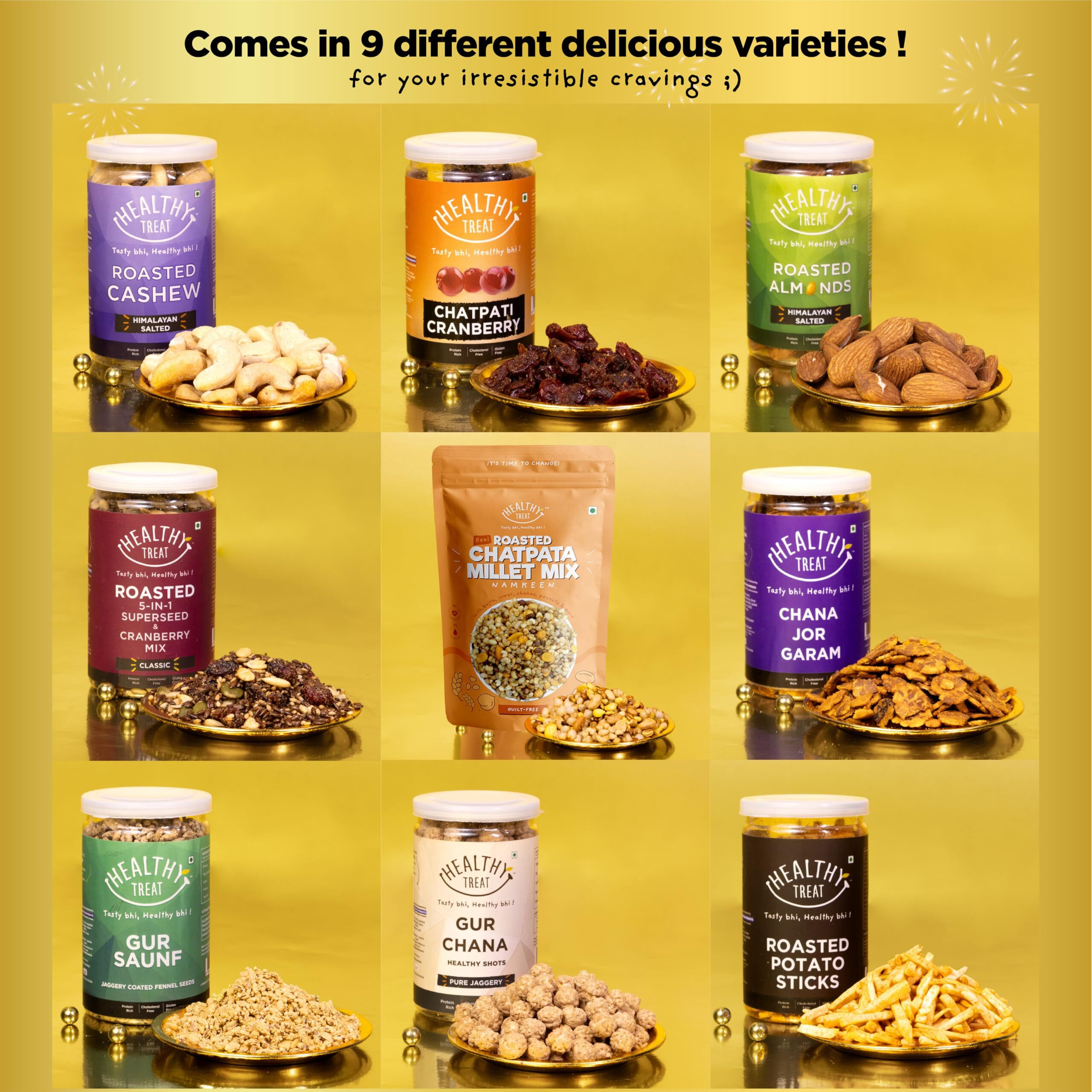 Healthy Treat Grand Rakhi Gift Hamper | Roasted Dry Fruits, Snacks, Berries, A Pair Of Rakhii, Roli Chawal, Stickers | Rakhi's Gift For Brother And Sister | The Ultimate Assorted Raksha Bandhan Gift Hampers