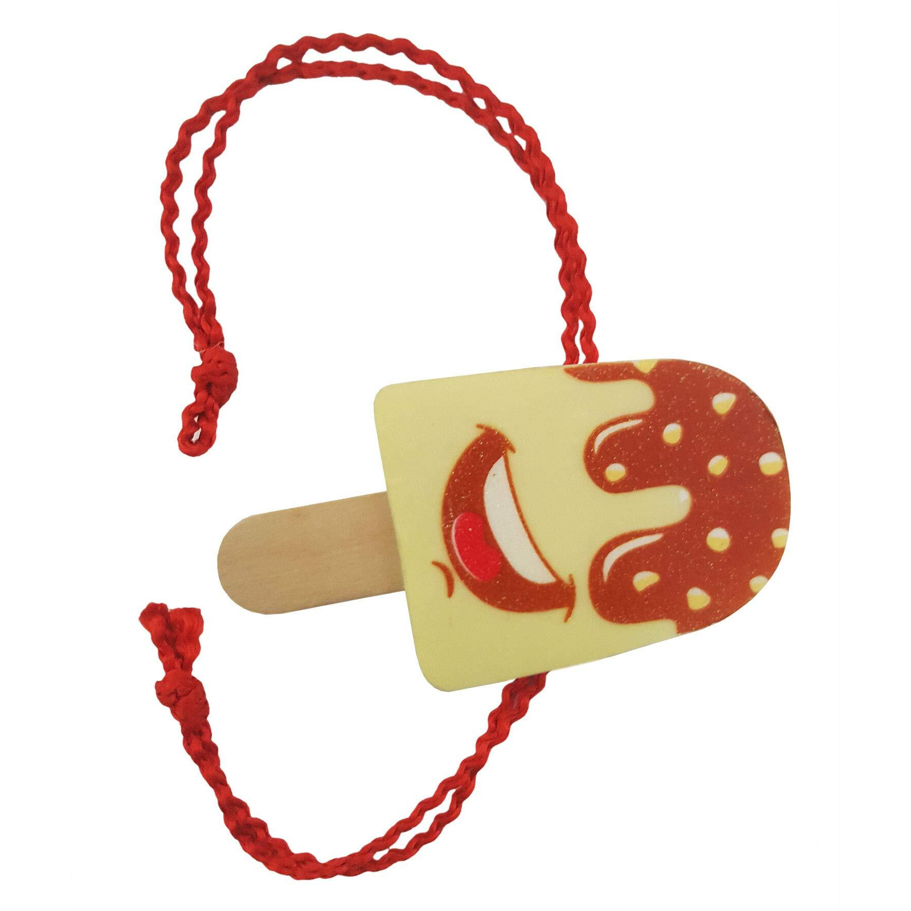 Mehrunnisa Set Of 2 Handmade Stick Ice Cream Eraser Rakhis With Roli & Chawal For Kids (Rak2737)