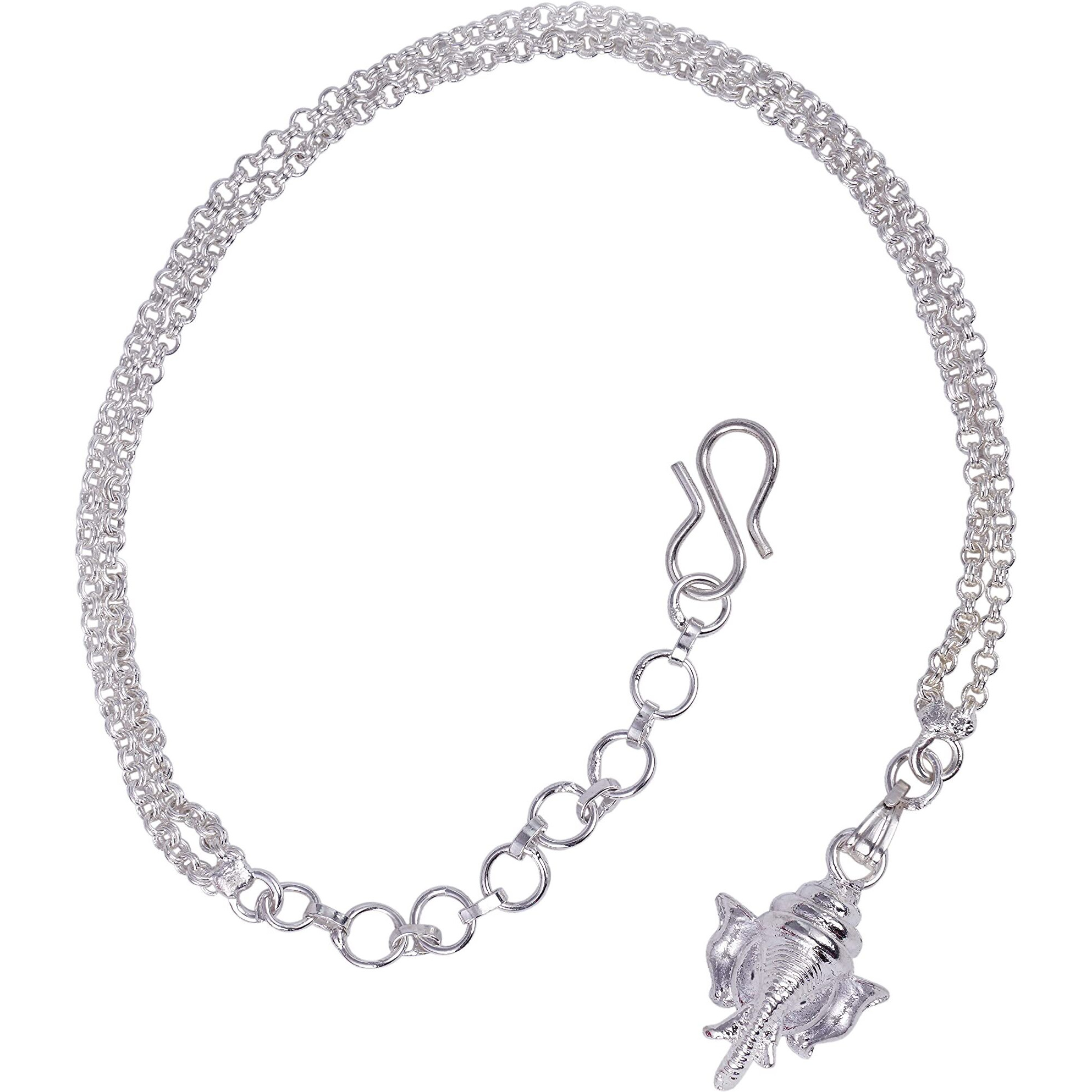 Jfl Unisex Adult - Jewellery For Less Combo Of One Gram Silver Plated Ganesha Bracelet Rakhi For Bhaiya Bhabhi,Valentine